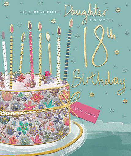 Picture of DAUGHTER ON YOUR 18TH BIRTHDAY CARD